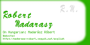 robert madarasz business card